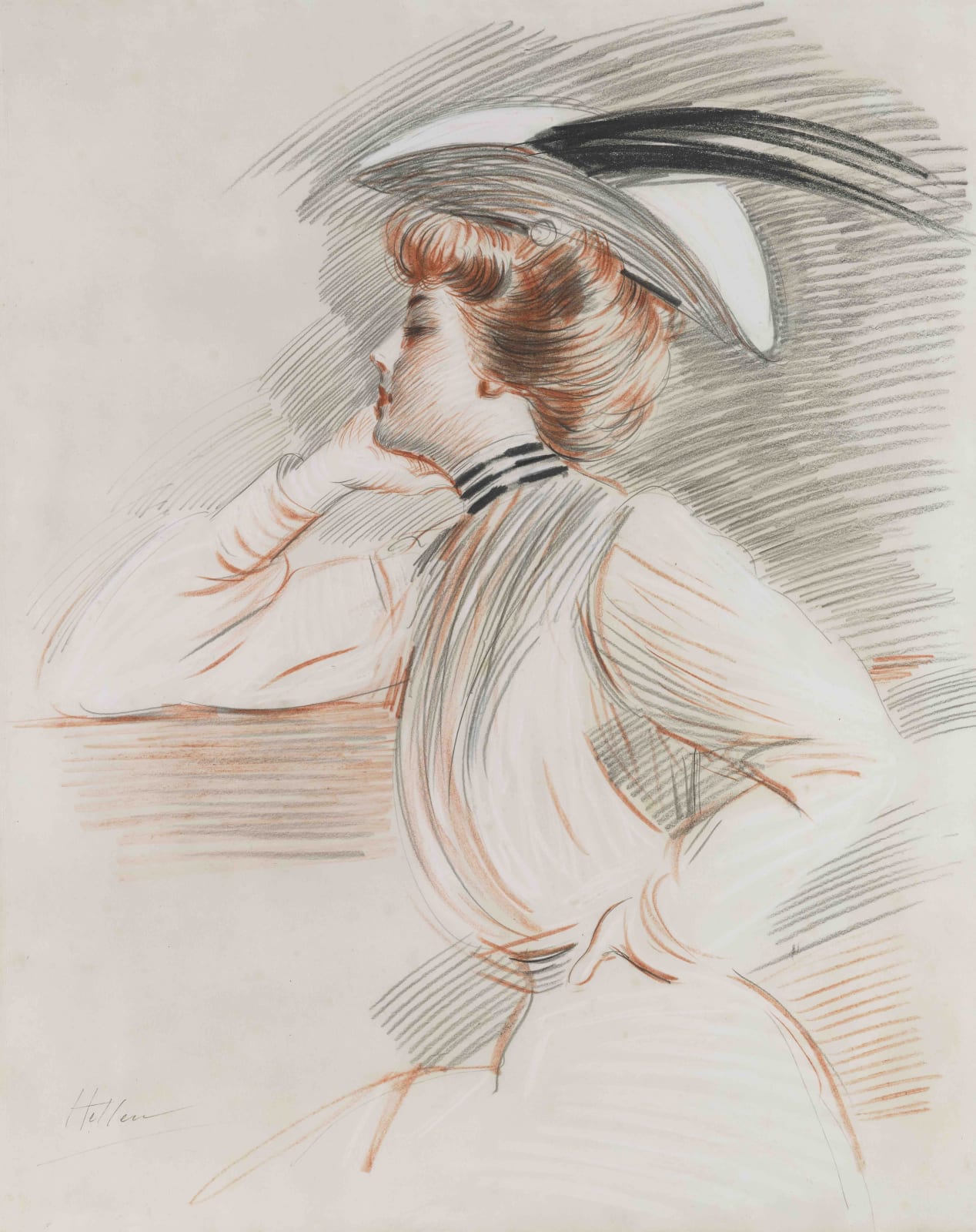 Paul César Helleu, Portrait d’Emily Stuart Taylor