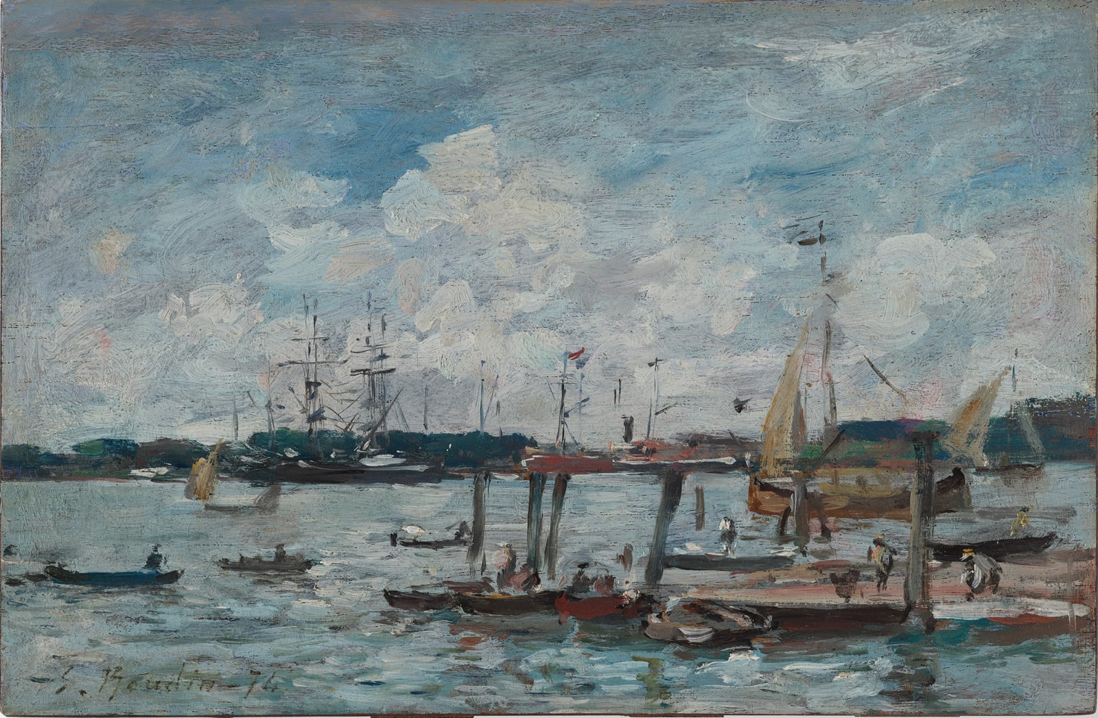 Eugène Boudin, Le Port du Havre, 1874