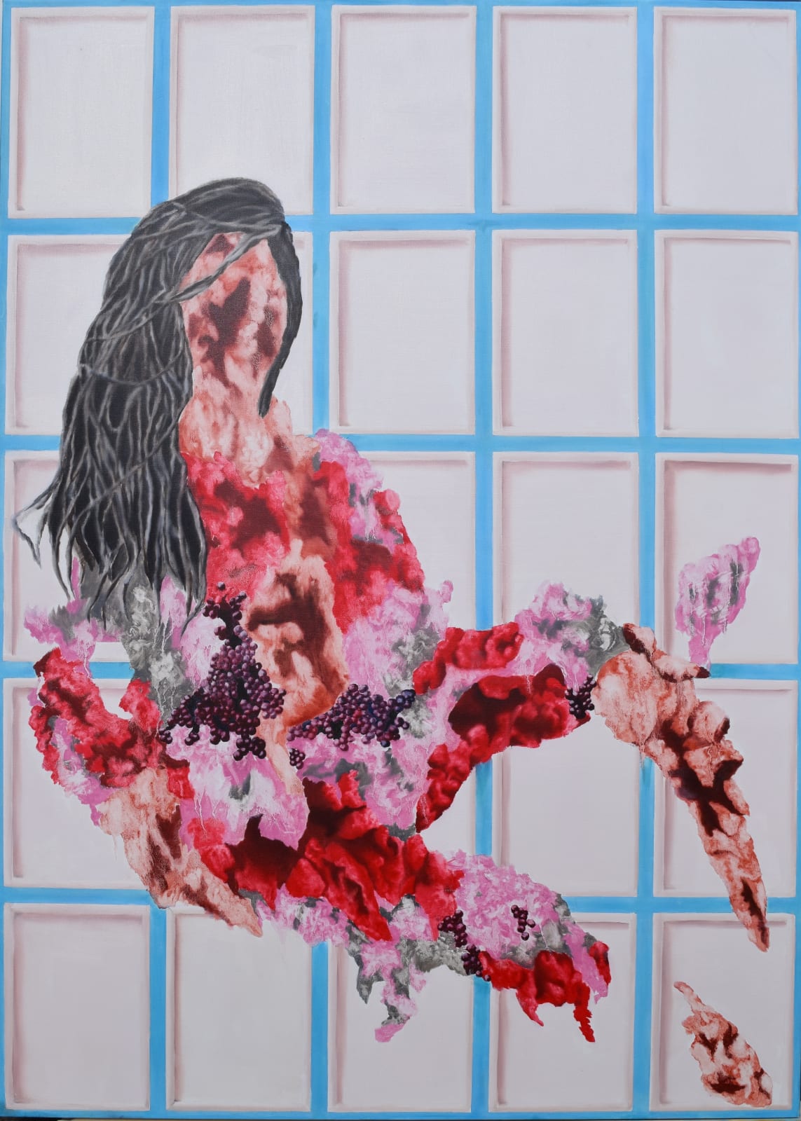 Face Me, 2017 Oil on Canvas 1.4 x 1 m