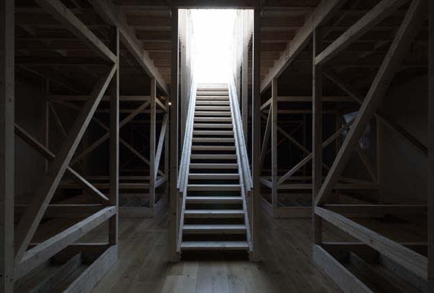 stairwell to installation