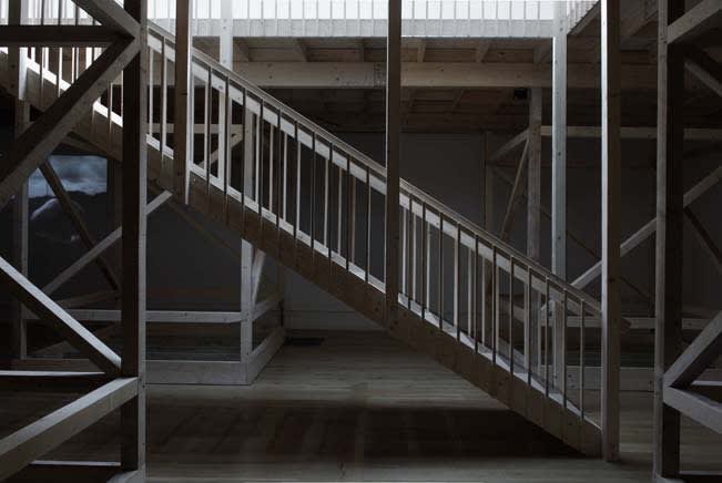 stairwell to installation