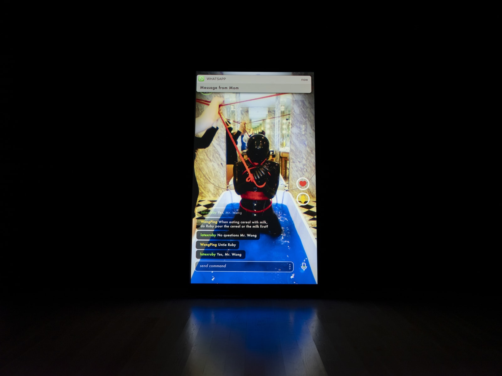 Image of Wong Ping video at ICA Miami