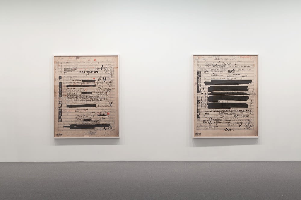 Susan Philipsz installation, part file score at TBG