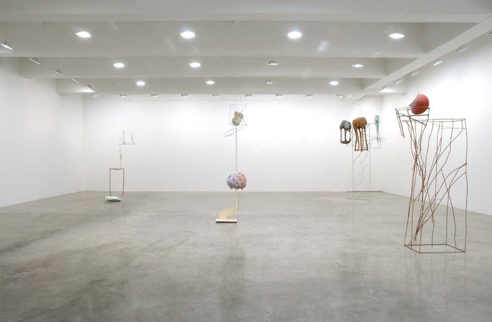 Charles Long installation view at TBG, sculptures
