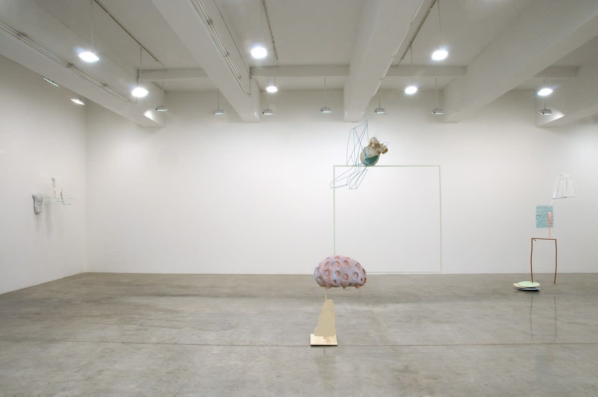 Charles Long installation view at TBG, sculptures