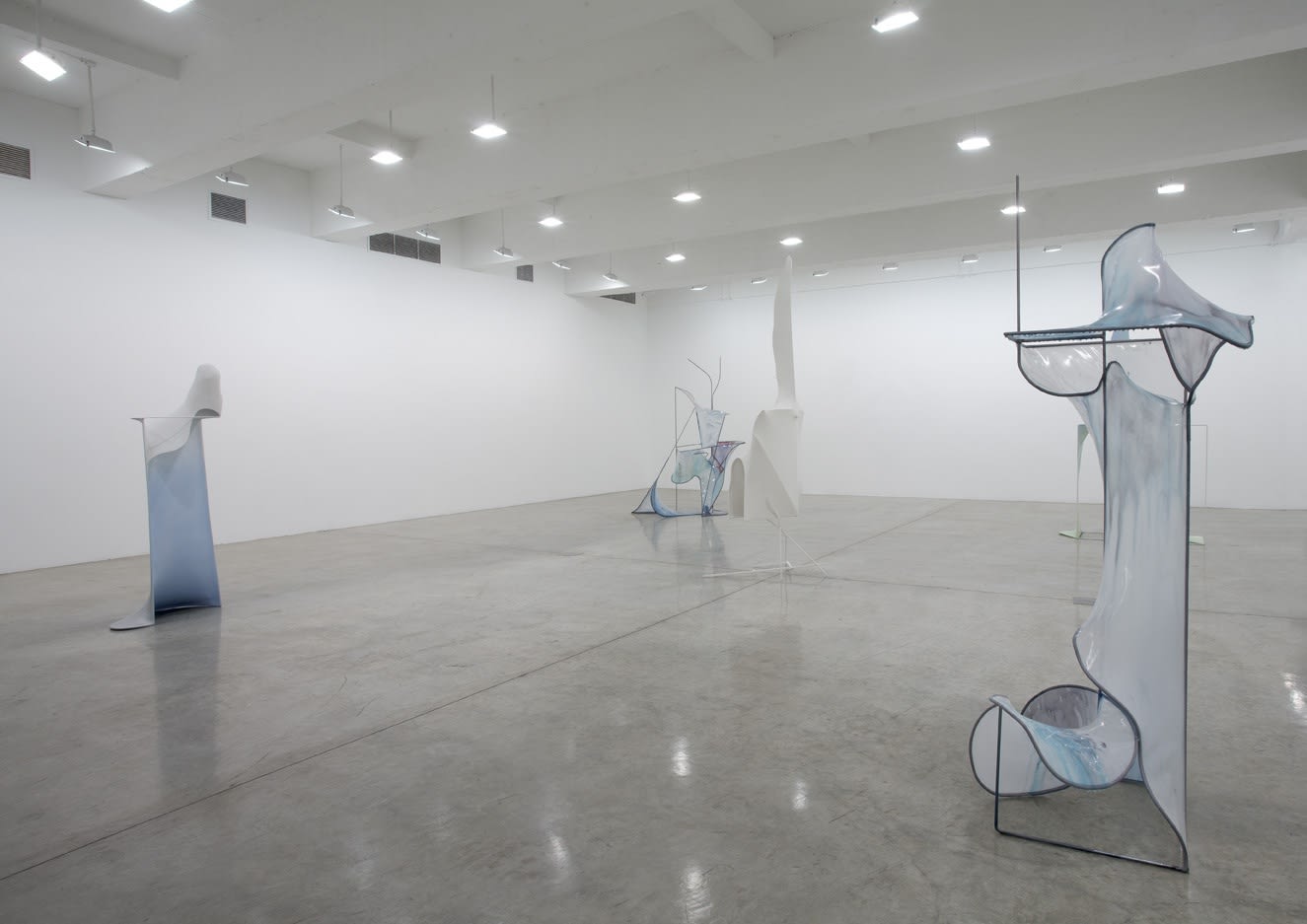 Charles Long installation view at TBG, sculptures