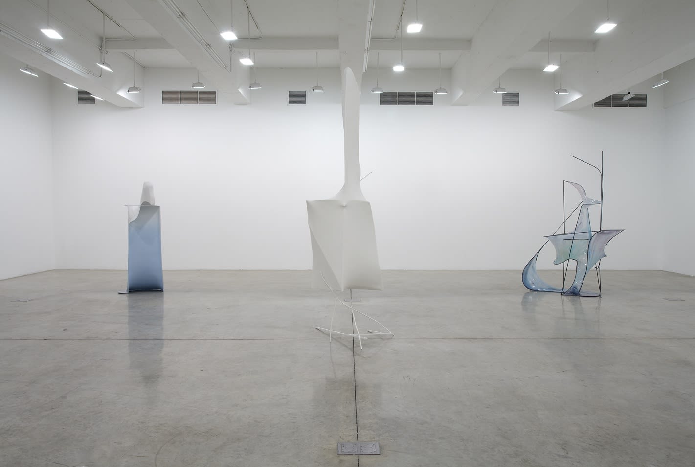 Charles Long installation view at TBG, sculptures