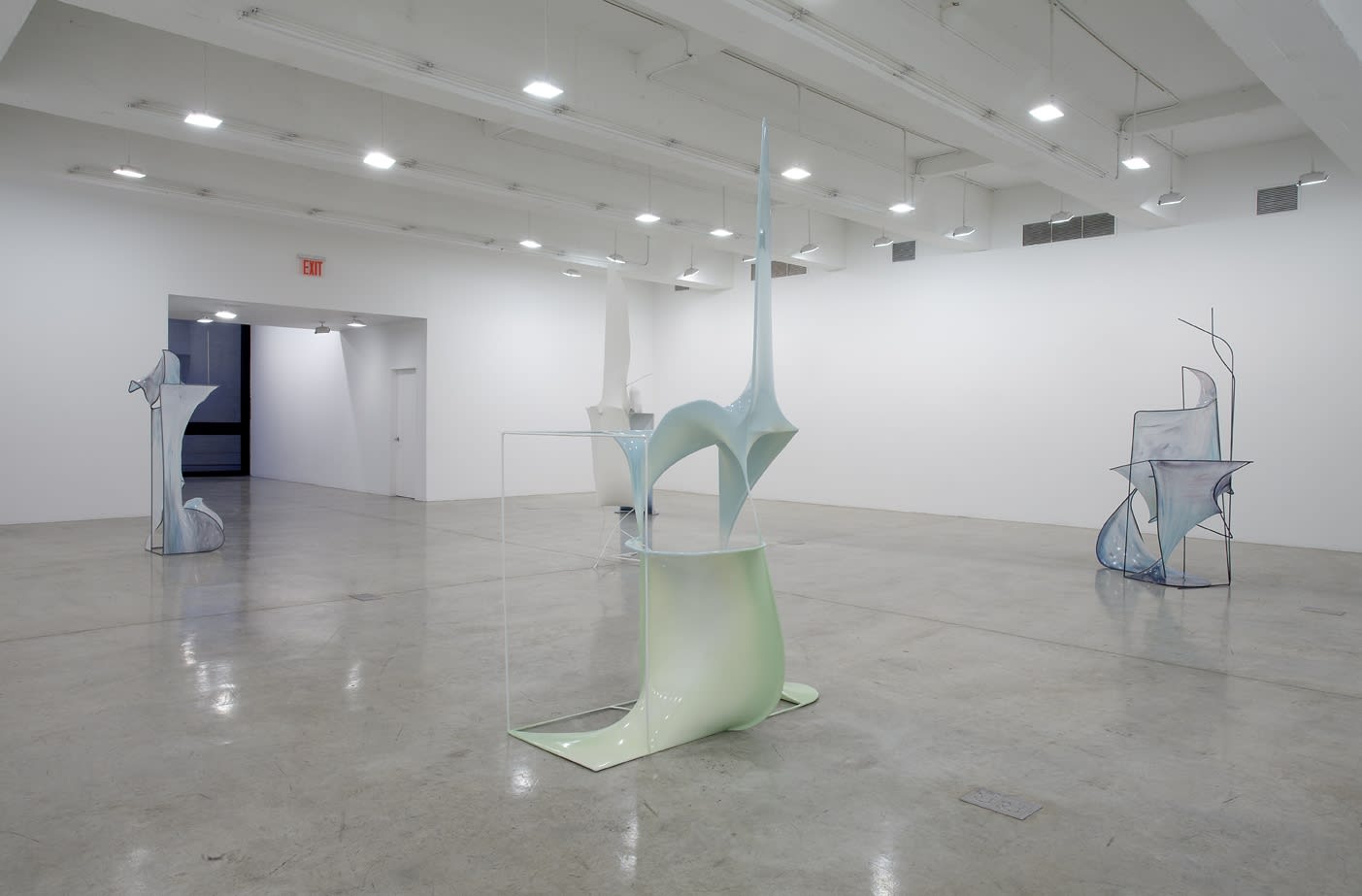 Charles Long installation view at TBG, sculptures