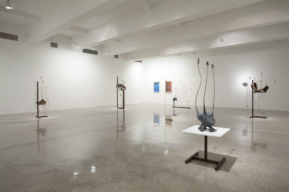 Charles Long installation view at TBG, sculptures