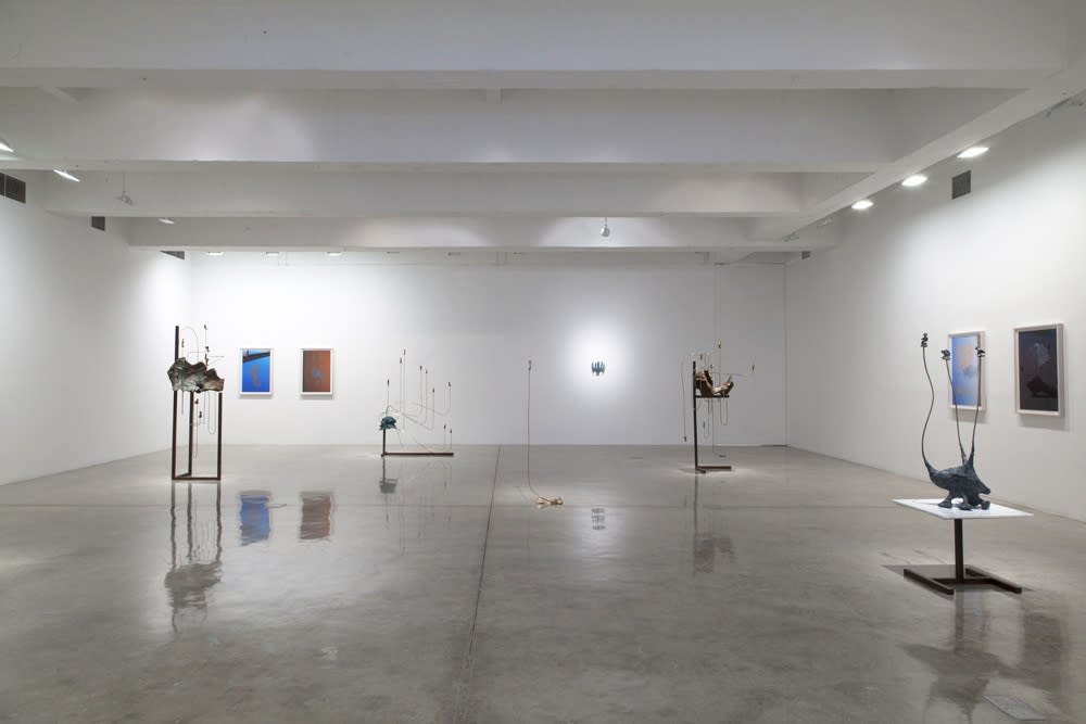Charles Long installation view at TBG, sculptures