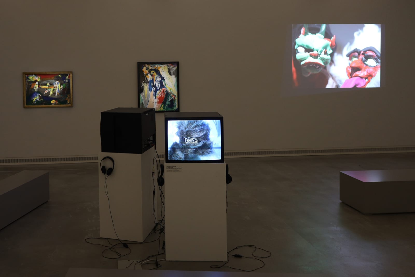 Djurberg & Berg installation with Asger Jorn