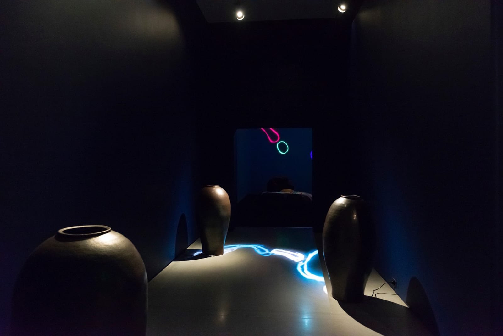 Djurberg & Berg sculpture installation of pots
