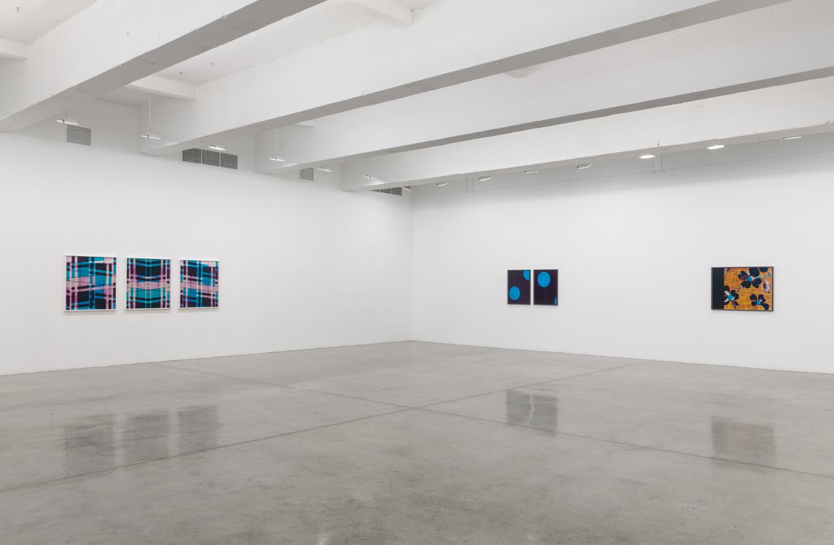 Lisa Oppenheim installation view, weaves