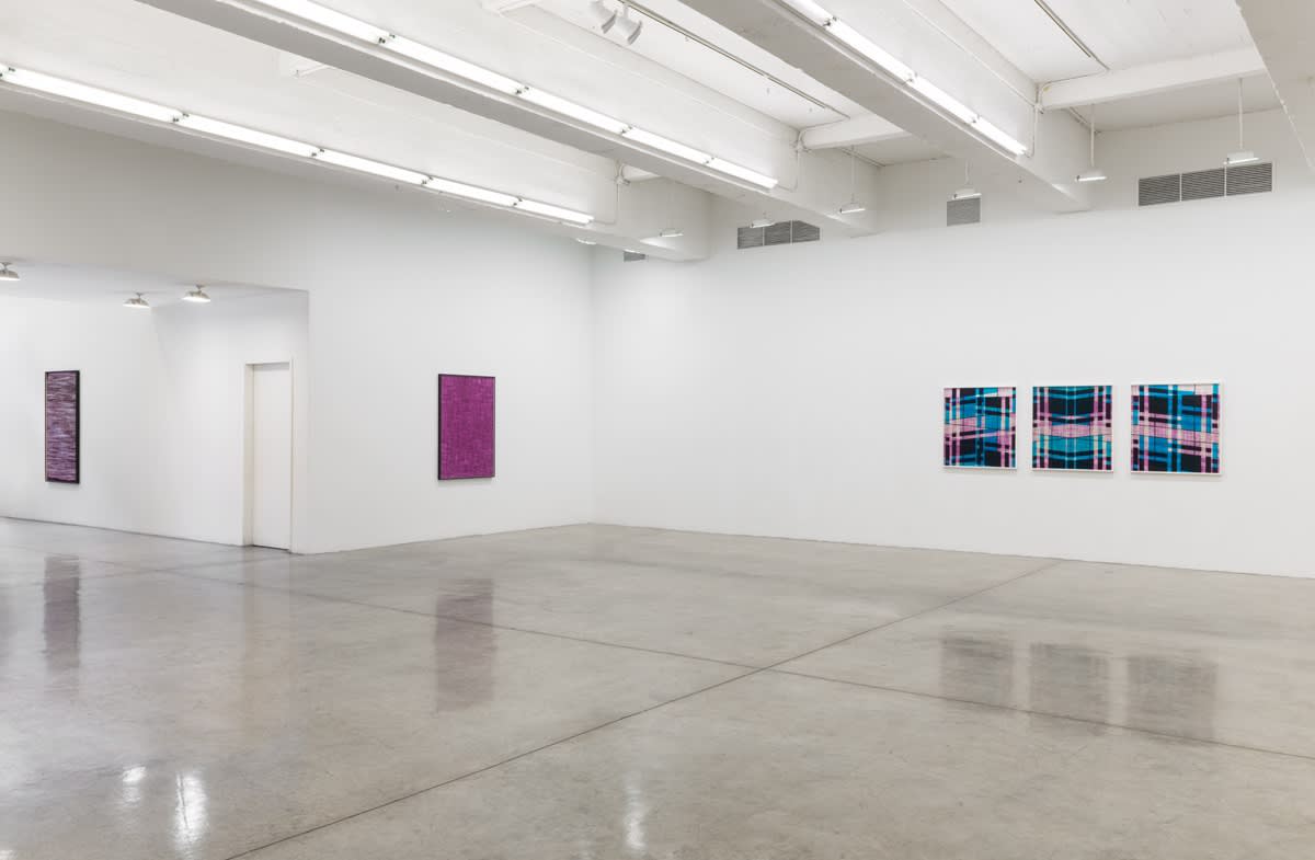 Lisa Oppenheim installation view, weaves