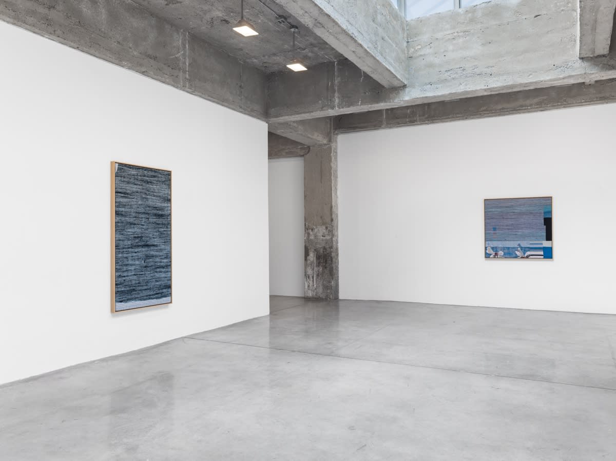 Lisa Oppenheim installation view, weaves