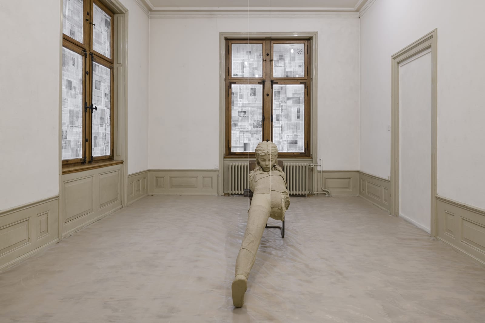 image of Manders sculpture, Manders installation at Parcours in Basel