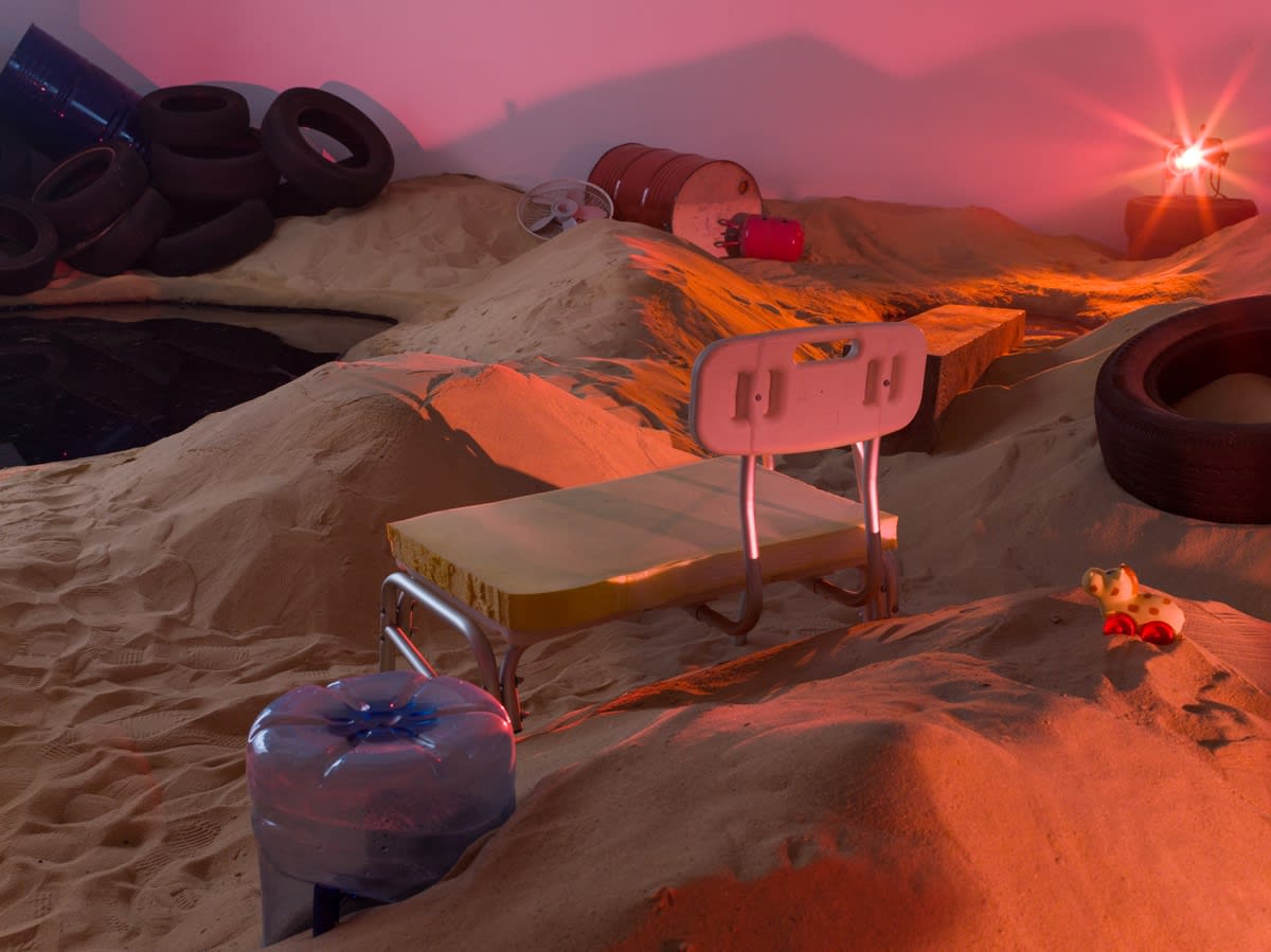 Phil Collins, installation view from Delete Beach