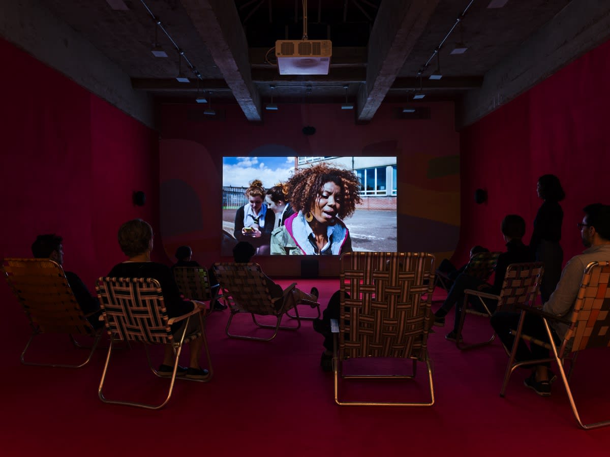 Phil Collins, video installation at TBG