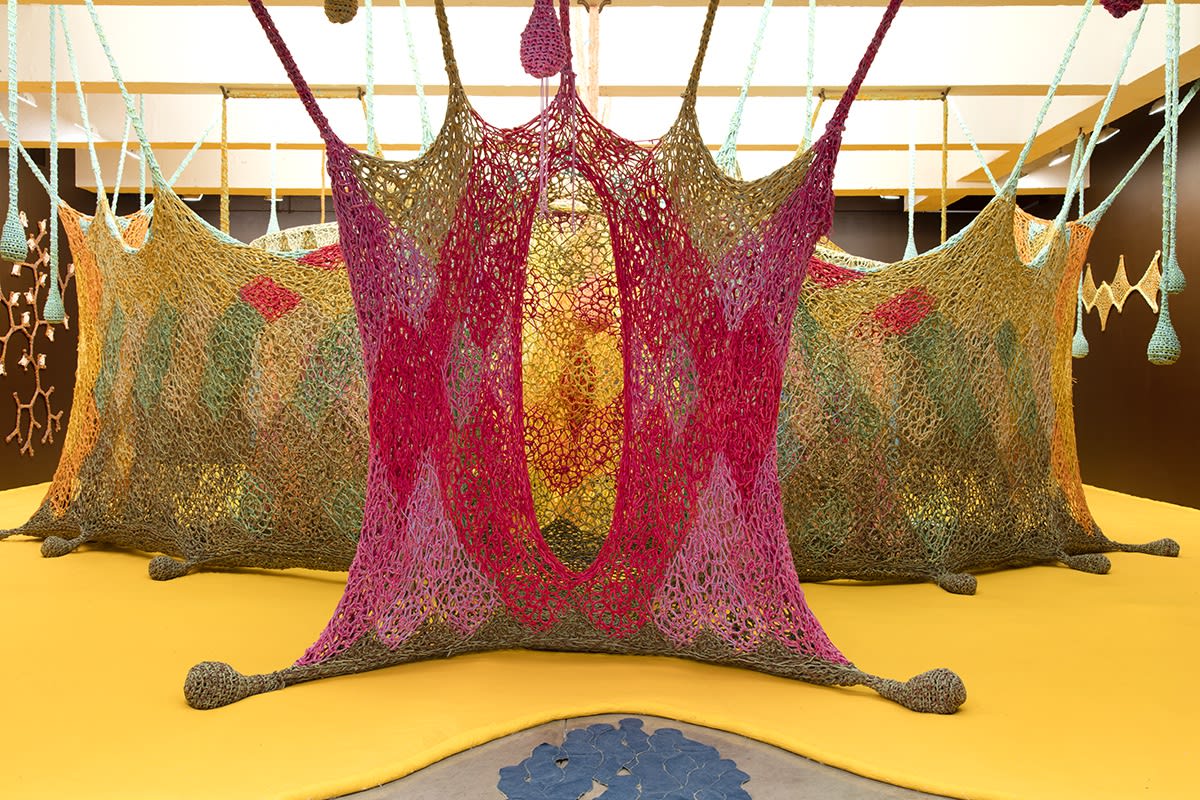 Crochet installation at TBG