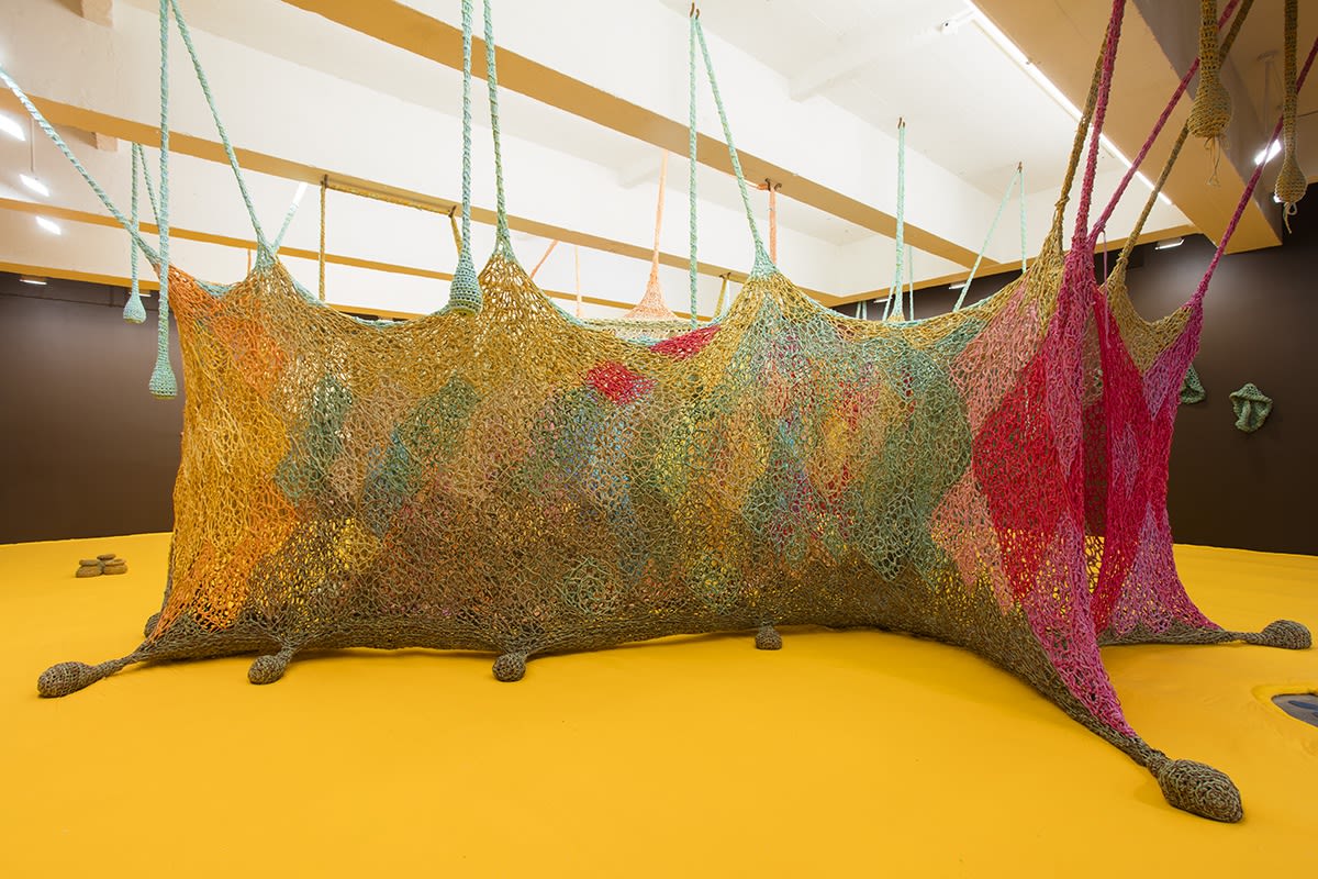 Crochet installation at TBG