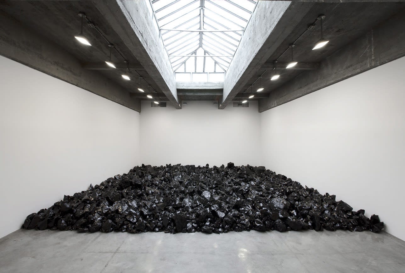 Eliasson installation of lava rock