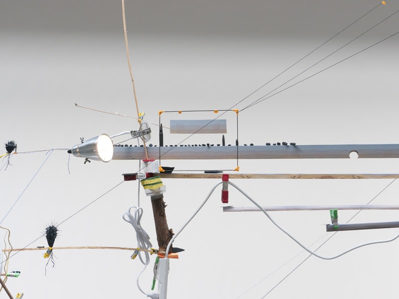 Sarah Sze installation upstairs at TBG