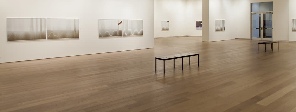Uta barth installation view of photographs at SCAD