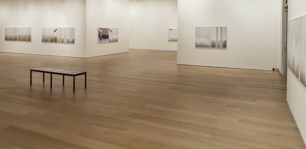 Uta barth installation view of photographs at SCAD