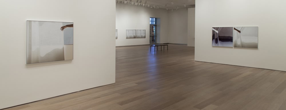 Uta barth installation view of photographs at SCAD