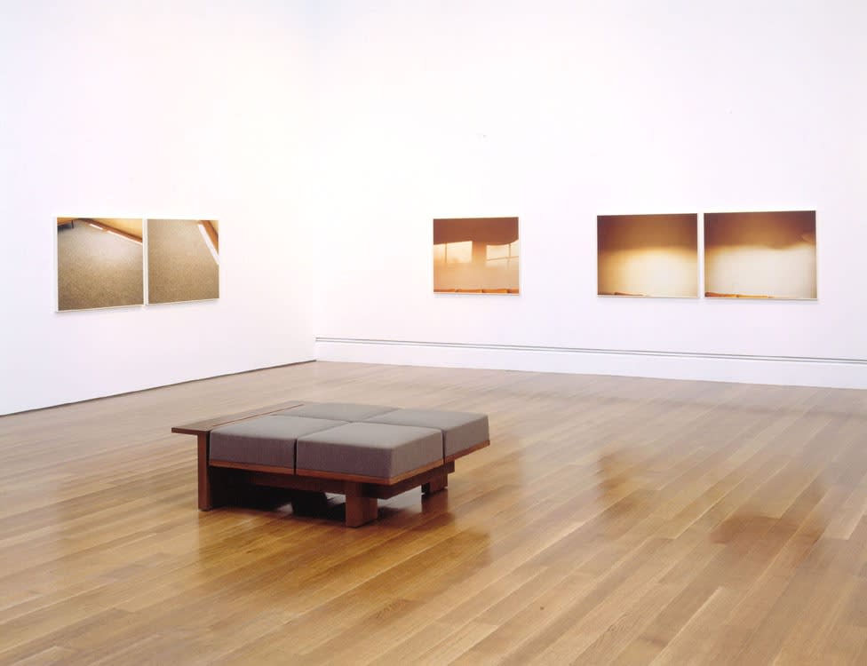 Uta Barth photography installation, sundial series
