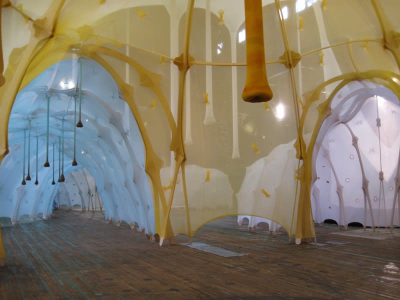inside the fabric structure