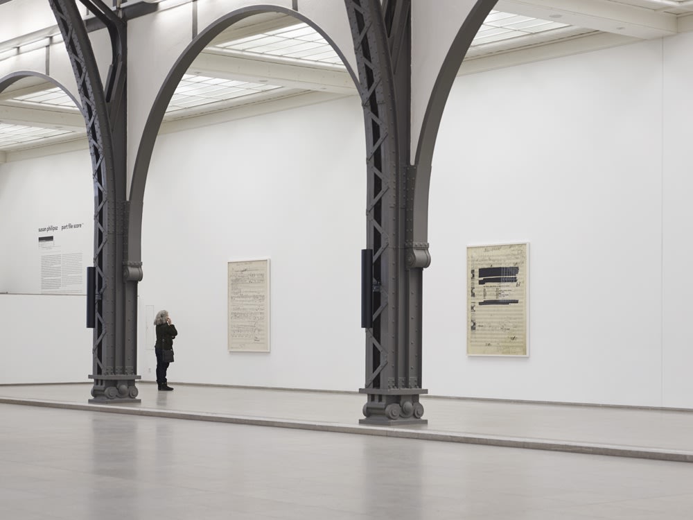 Susan philipsz installation with part file score photographs