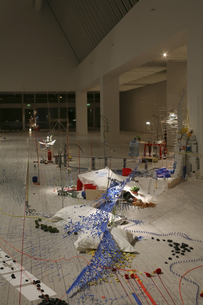 Image of a Sarah Sze sculptural installation