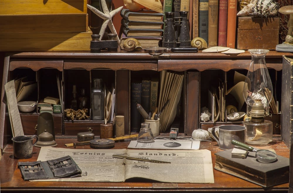 image of an office re-created by Mark Dion