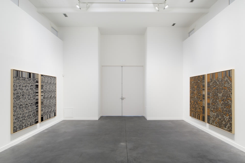 Image of Lisa Oppenheim photographs jacquard weave