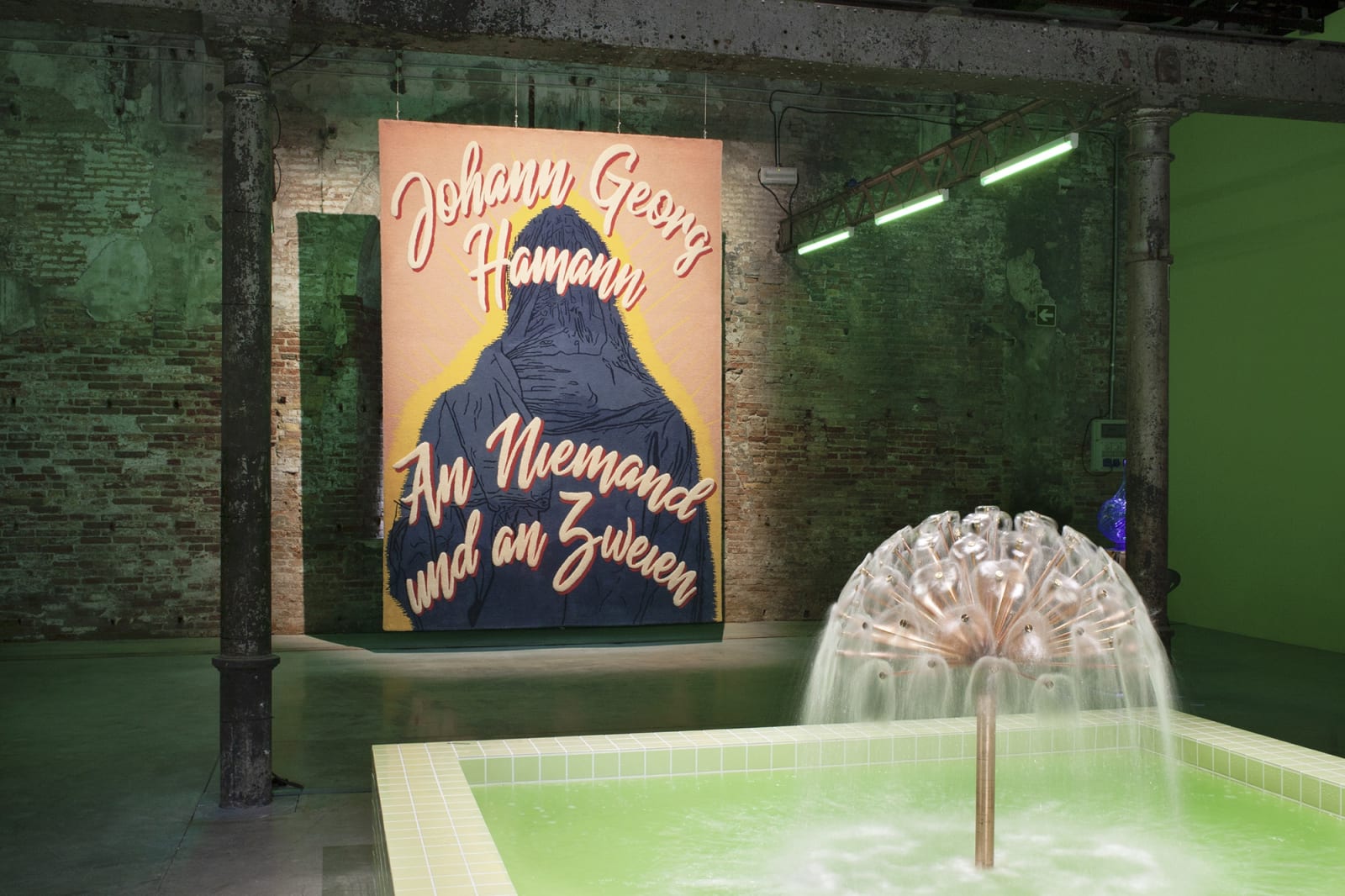 Installation image of Slavs and Tatars installation at Venice