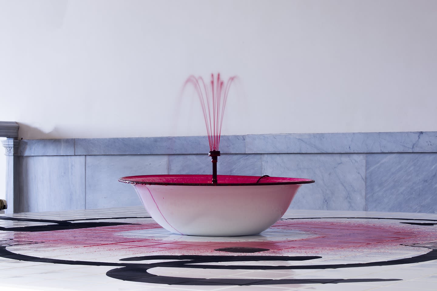 Image of Slavs and Tatars installation view of fountain