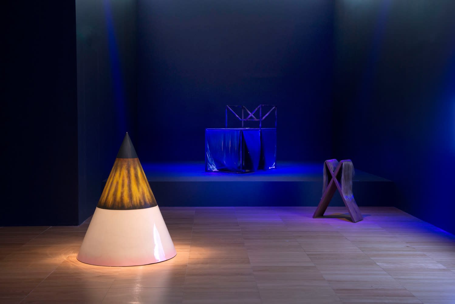 Image of an installation view of Slavs and Tatars at NYU Abu Dhabi