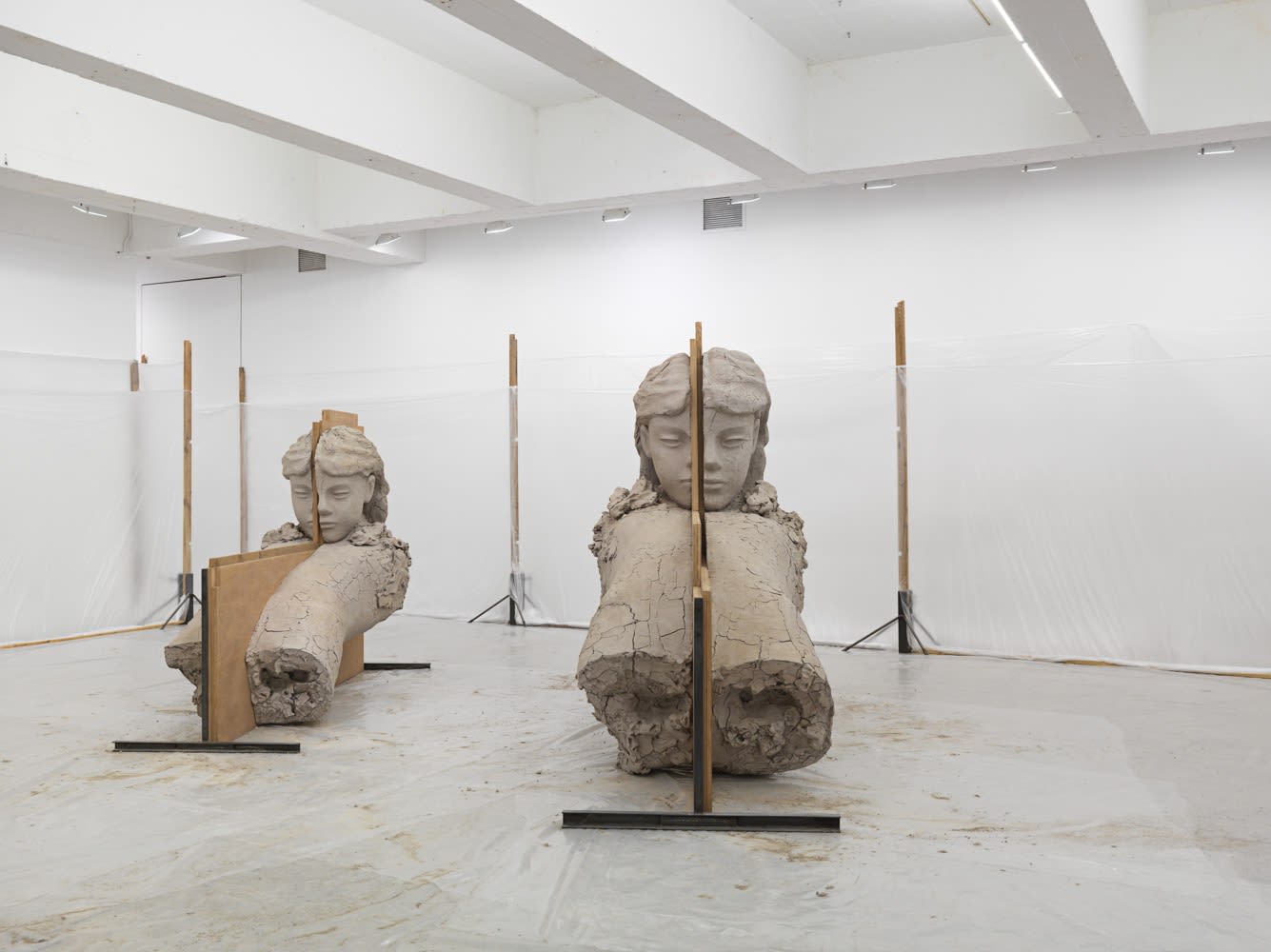image of Manders sculpture, installation at TBG