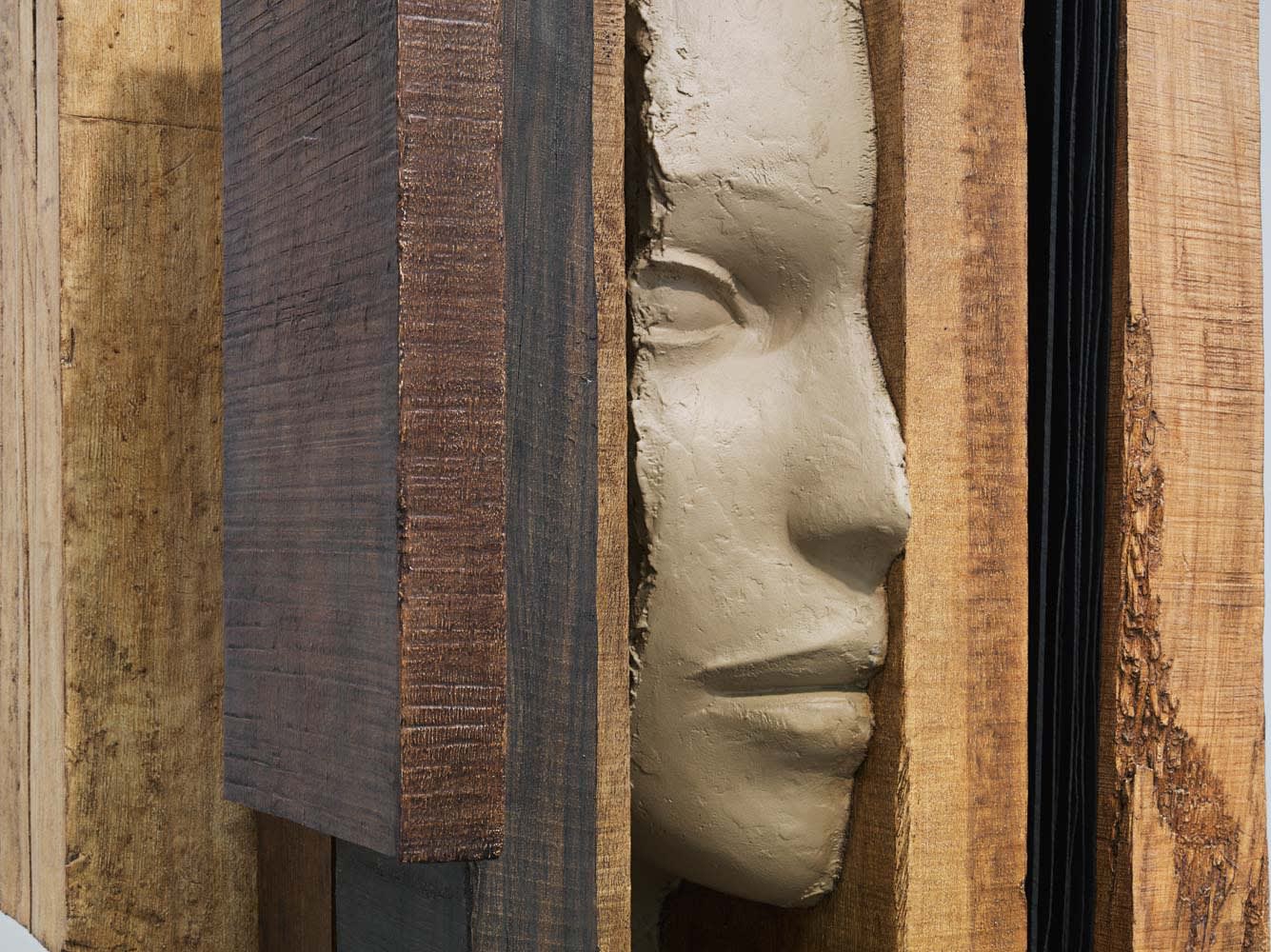 image of Manders sculpture, installation at TBG