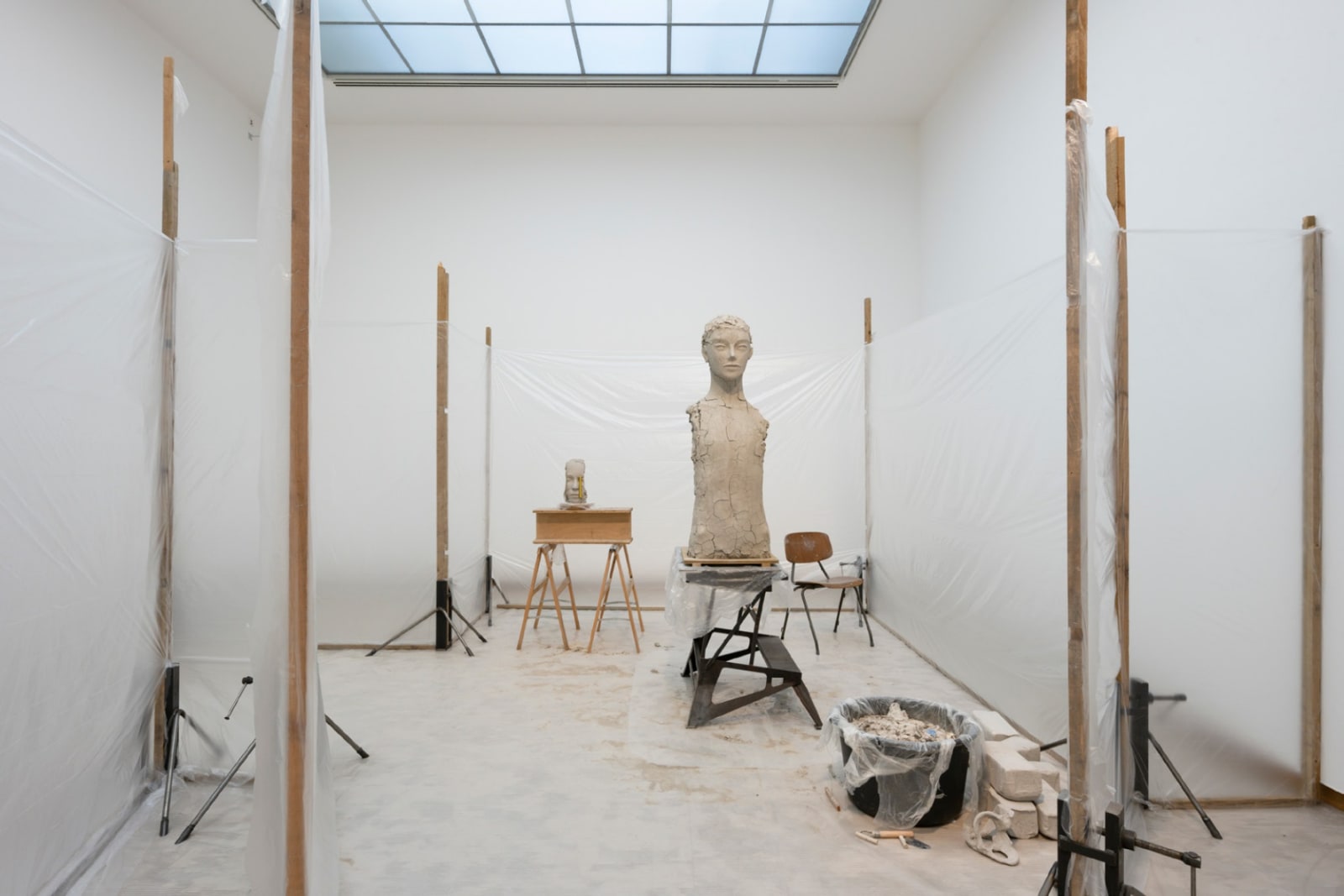 Image of Installation view of Mark Manders exhibition at Bonnefanten Museum