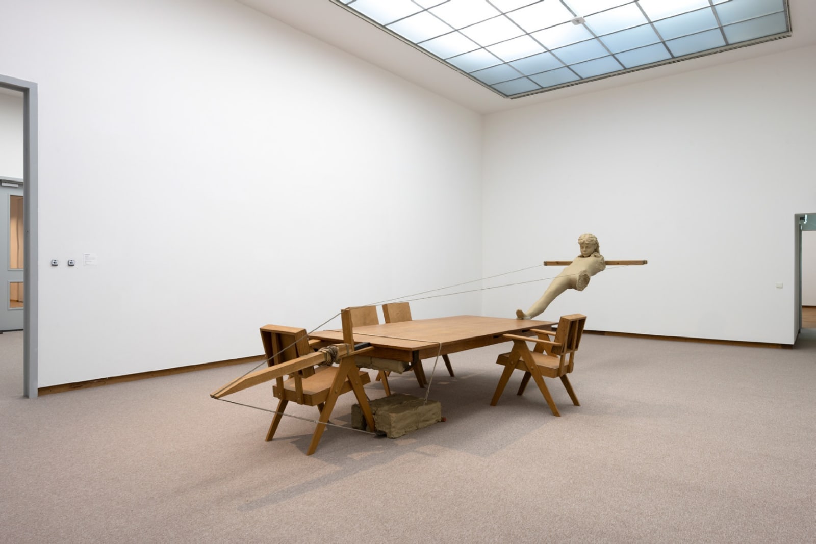 Image of Installation view of Mark Manders exhibition at Bonnefanten Museum