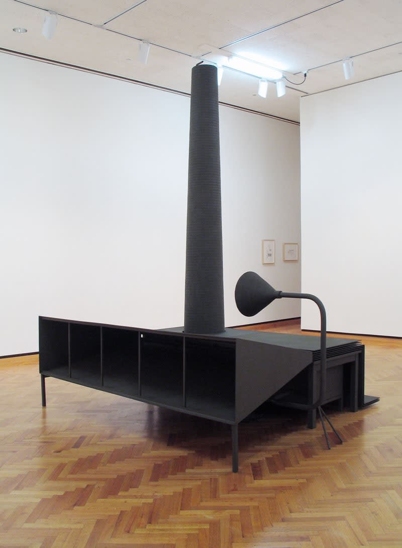 image of Mark Manders sculptures of factory