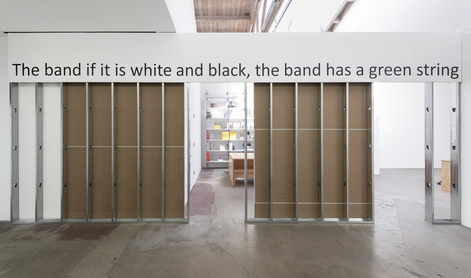 Haim Steinbach wall text