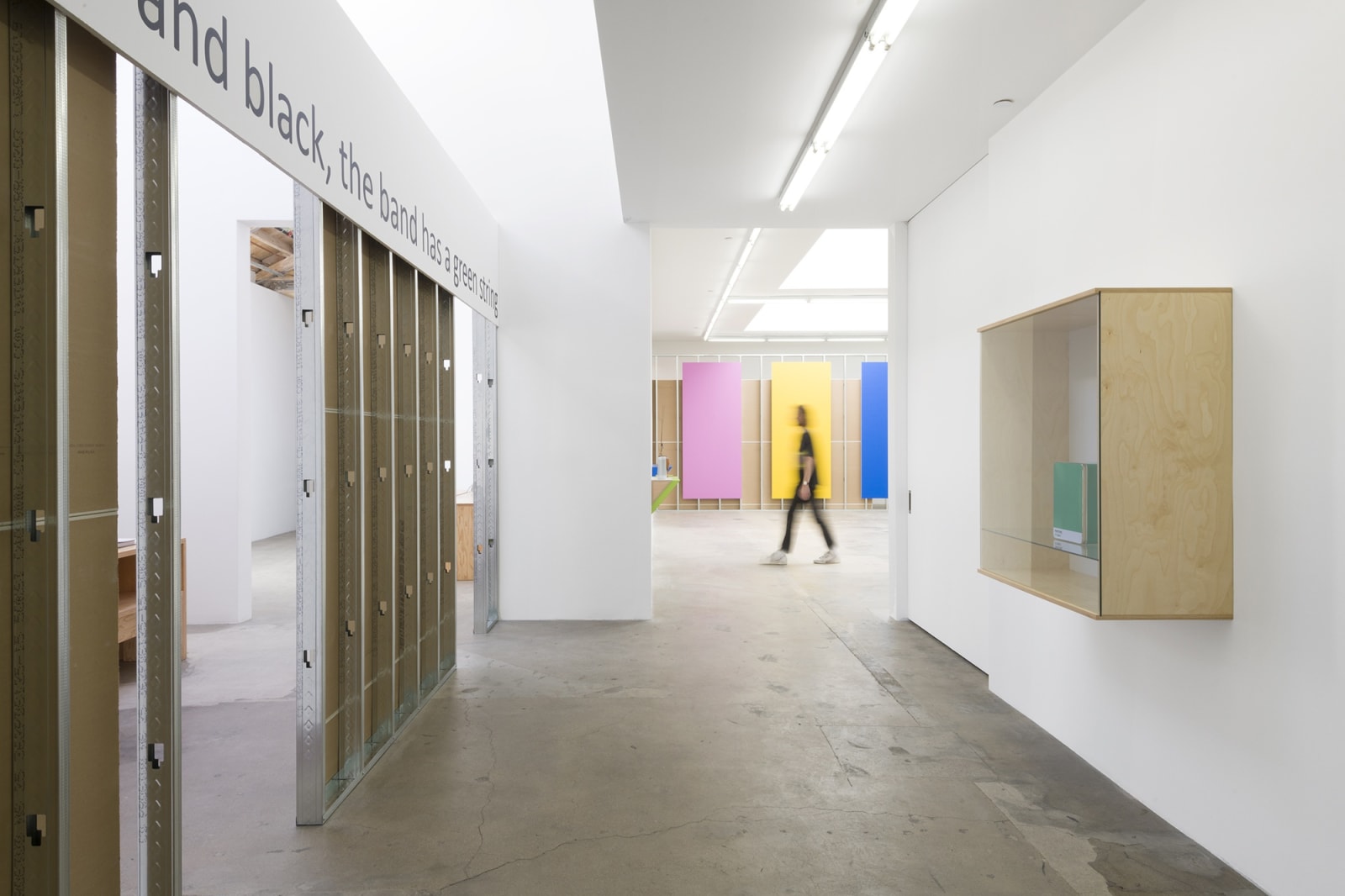 Haim Steinbach installation view entryway