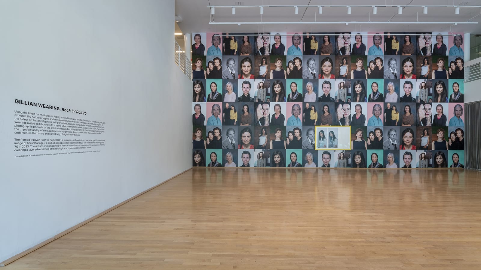 image of Gillian Wearing wallpaper, images of her at different ages