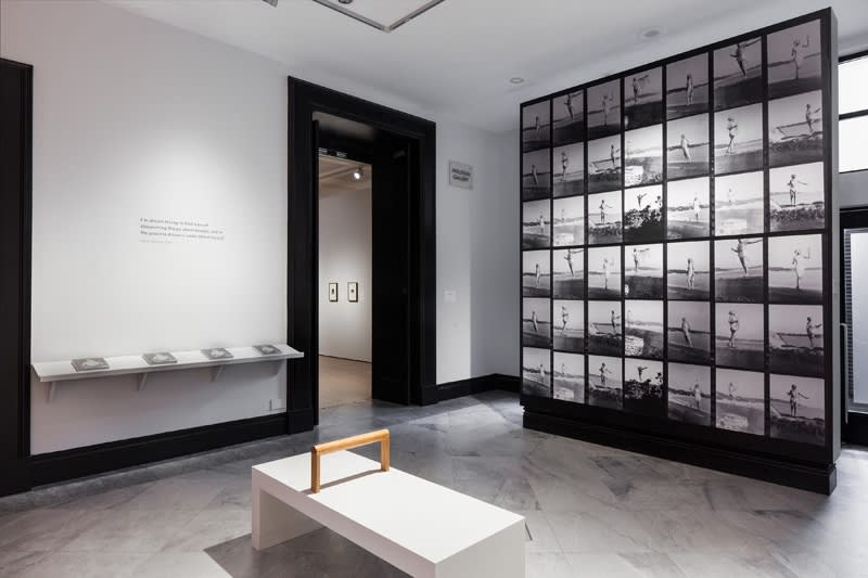 Installation view of Gillian Wearing at National Portrait Gallery, photographs