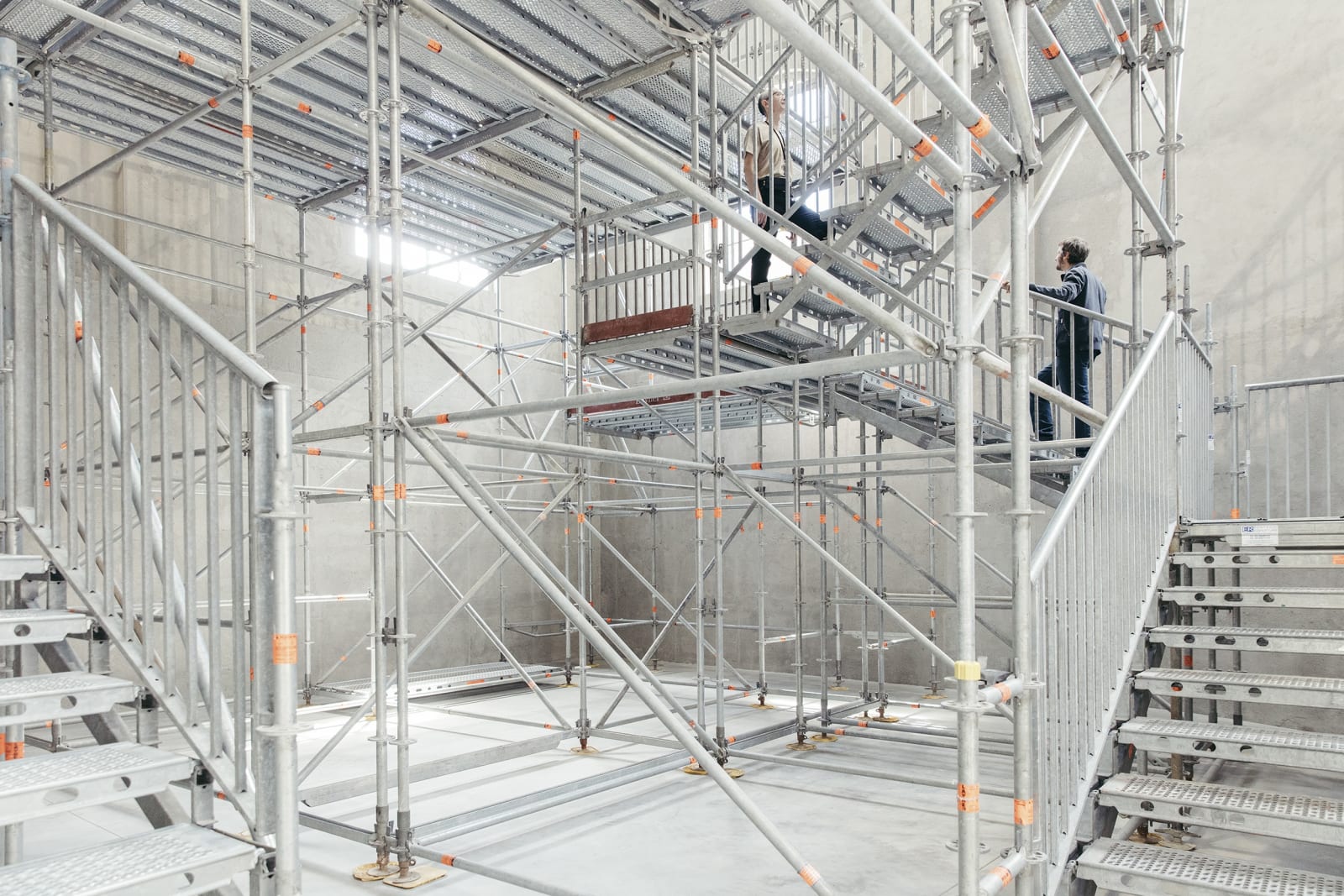 image of a metal staircase
