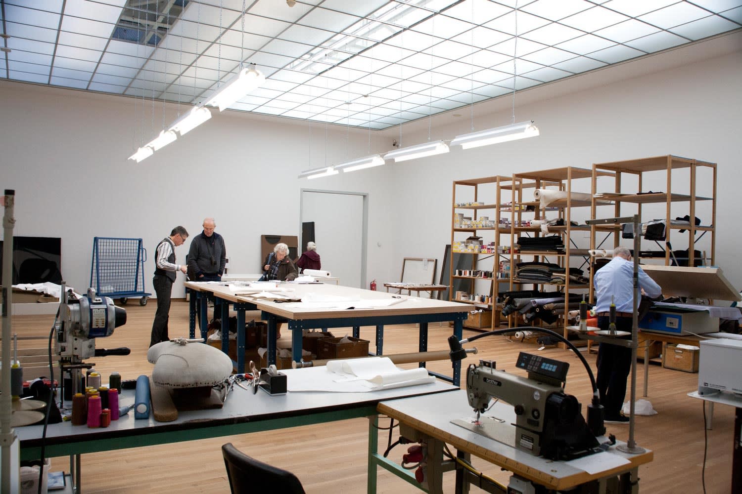 image of a tailor shop set up in museum