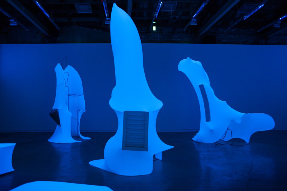 Image of Charles Long 'iceberg' sculptures
